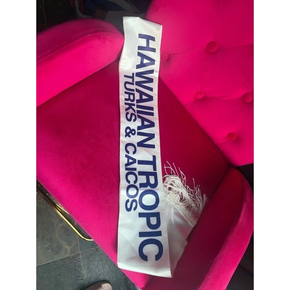 Miss Hawaiian Tropic Pageant Sash Turks & Caicos